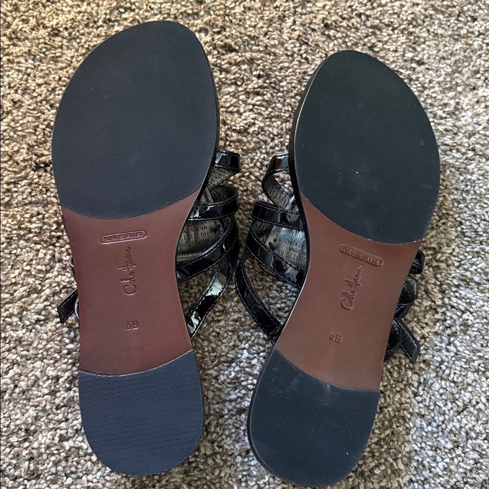 Cole Haan Strappy Black Sandals - Picture 2 of 3